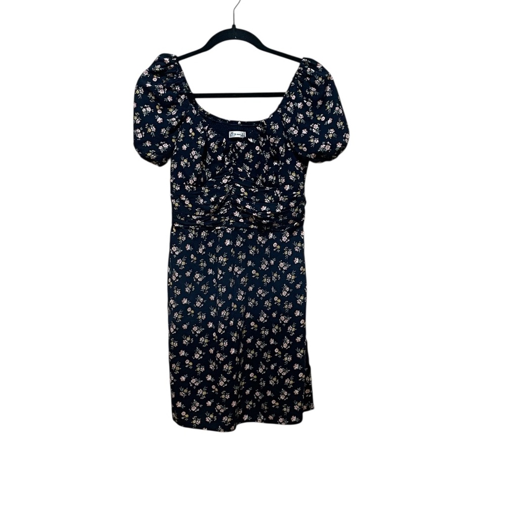 Hollister Dark Blue Floral Mini Dress Women’s Size S